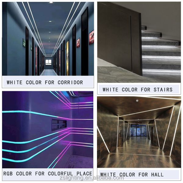 Single Glass Shelf Color RGB Flexible Waterproof Overflowing Light Lamp Silicone LED Strip Light