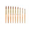 Buy cheap 3D nail art paint brushes Set With Gold Ferrule And Wood Handle from wholesalers
