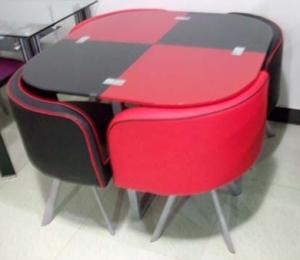 new modern design square dining table and chairs