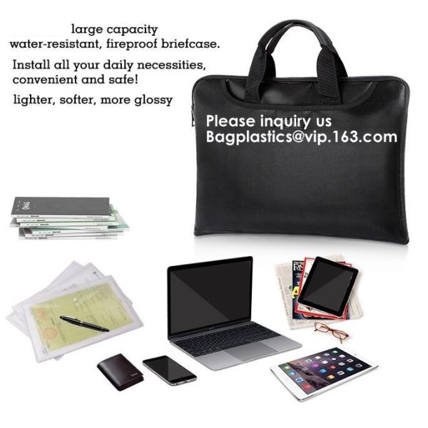 Laptop Computer Bag, Laptop Tote Bag for Women Waterproof Business Bags,Fiberglass Waterproof Zip Lock Pouch Zipper pack