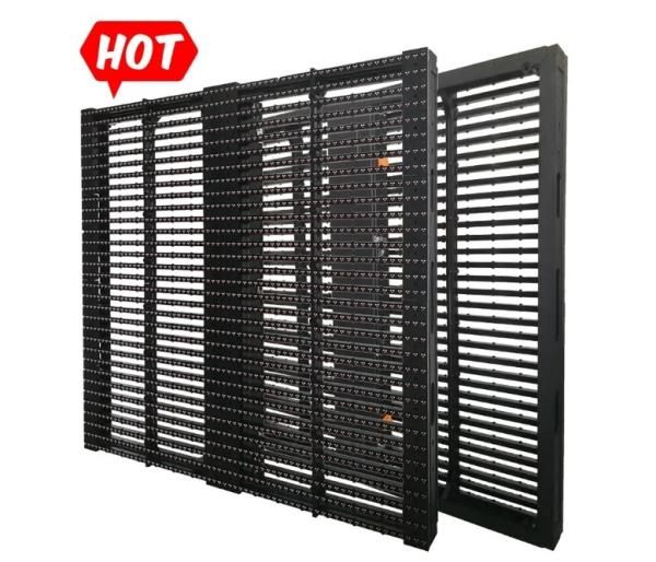 Quality High Brightness Energy Saving Screen , P15.625 Outdoor Curtain Led Mesh Display for sale