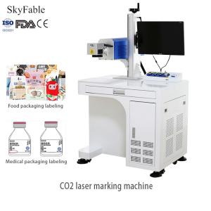 China Food Packaging Dedicated Pharmaceutical Label Engraving Machine High Speed Laser Coding Equipment wholesale