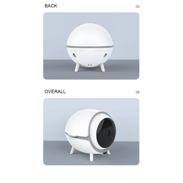 WiFi Auto Cat Litter Box Large Portable Hands Free Automatic Shoveling