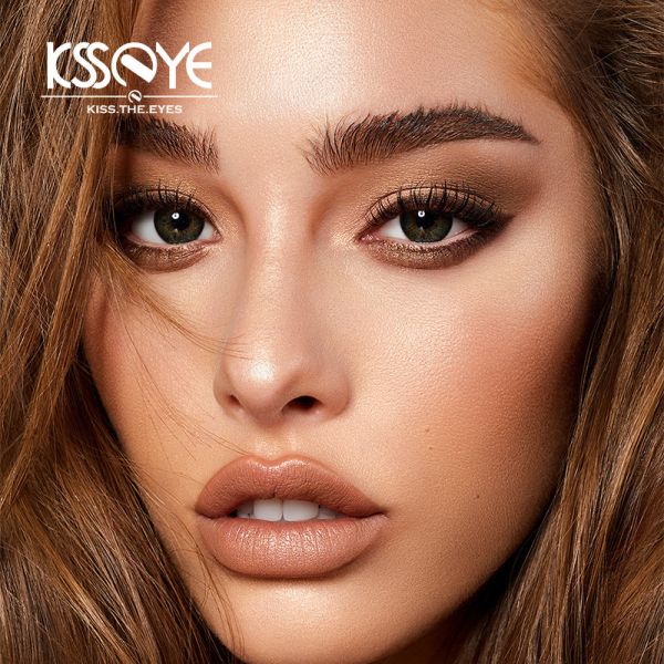 0.08mm Makeup Coffee Natural Black Contacts 1 Year With Lable