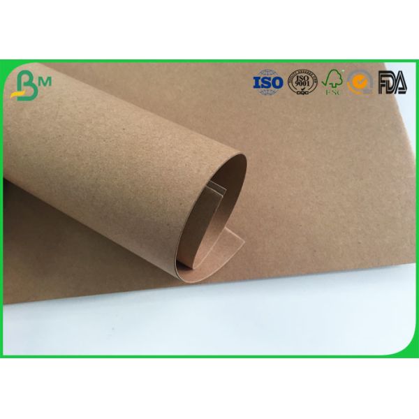 Grade AAA Kraft Brown Paper Roll , Test Liner Paper For Making Corrugated Box