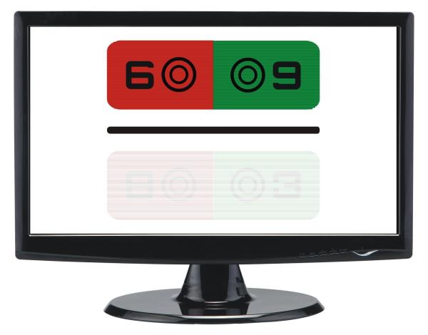Quality LCD Vision Chart Monitor Auto Chart Projector 23 Inch Display Panel GD8603 for sale