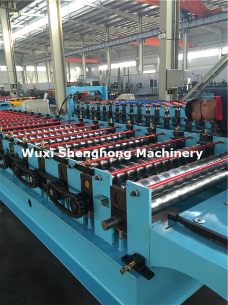 Quality Chain Driven Automatic Cold Roll Forming Machine With Cutting Device for sale