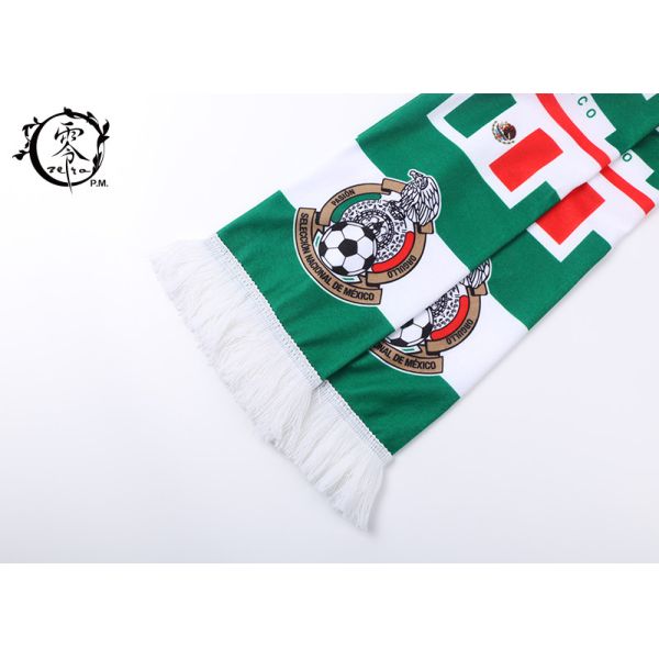 Woven Football Club Sublimation Scarf Custom Soccer Printing Fabric
