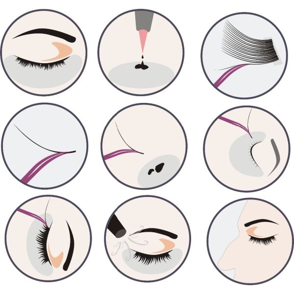 6D Siberian Mink Lashes , 100% Handmade False Eyelashes Glitter Eyelash Packaging