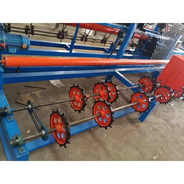 PLC Panasonic 4000mm Chain Link Fence Making Machine