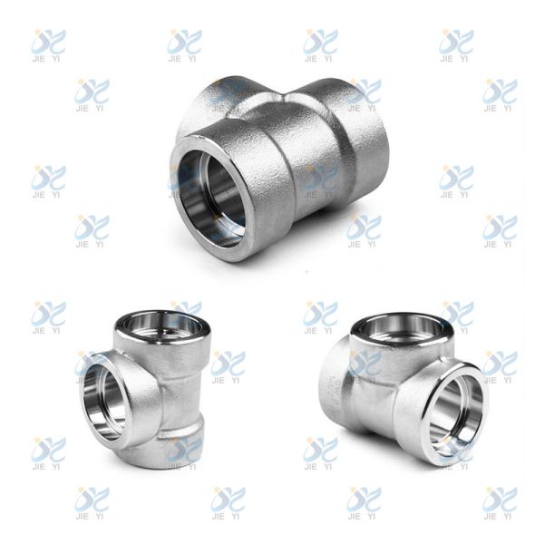 Stainless steel forged high-pressure pipe fittings, welded tee stainless steel pipe fittings