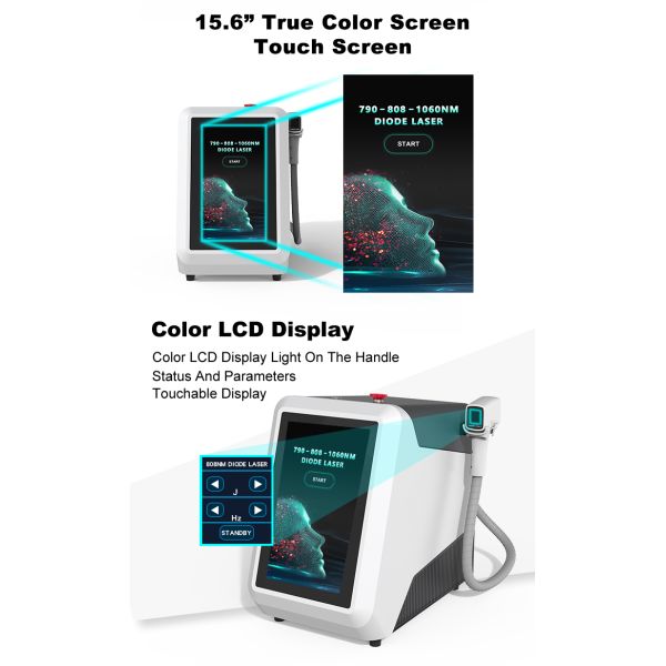 Diode Laser Hair Removal 4 Wavelength 808nm 1064nm 790nn 940nm Permanent Hair Removal By Laser Machine