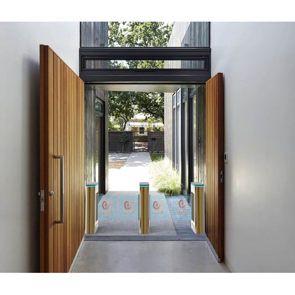 304SS Pedestrian Swing Turnstile Gate Passage Width 550mm