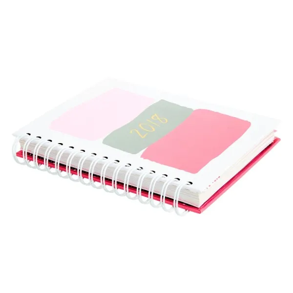 Black Spiral Paper Notebook 180pages A4 A5 Weekly Daily Planner Organizer Printing Hardcover