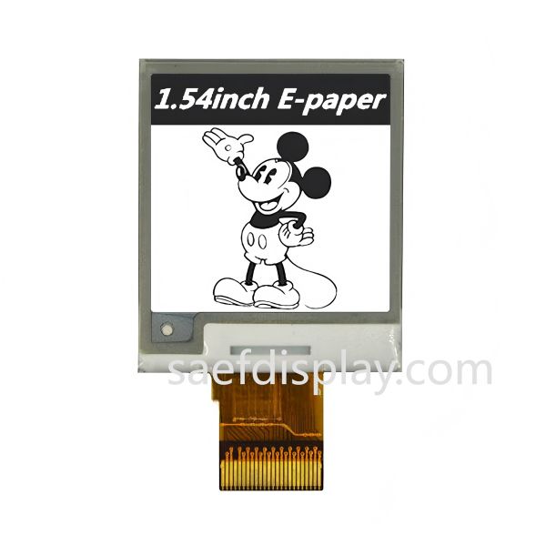 1.54" E-ink Display | 200×200 B/W | SPI Interface | Ultra-Low Power | Industrial Temp.