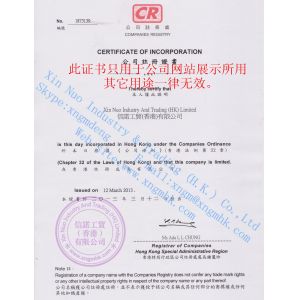 Industry And Trading Limited Certifications