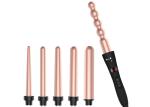 PTC Heater Titanium Interchangeable Curling Iron Set Adjustable Temperature