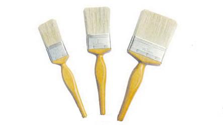 Quality 2" 3" White Bristle Paint Brush For Varnishing Paintings for sale