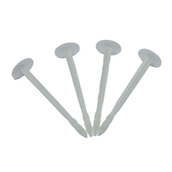 White PE/PP Plastic Wall Insulation Anchors For House Wall Installation Weather Resistance