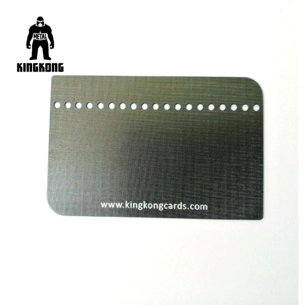 Credit Metallic Finish Business Cards Include SLE4428 Big Contact Chip Stainless Steel
