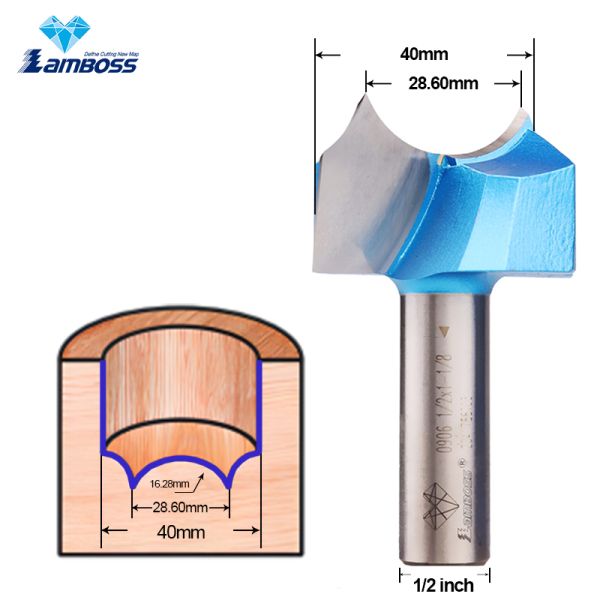 Lamboss Dragon Ball Golden Round Knife Woodworking Router Bit Dragon Ball Bit