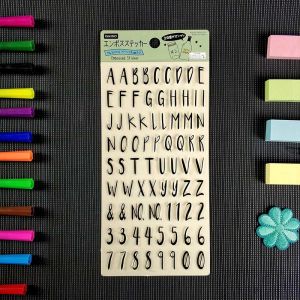 3D Relief Vinyl Letter Stickers Drop Plastic PVC Waterproof Sticker