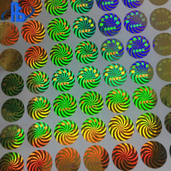 Tamper Proof Holographic Security Labels Acrylic Adhesive For Electronics / Cosmetics