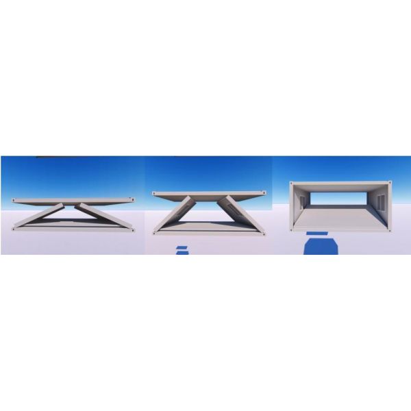 Space Saving Rapid Setup Folded Container House For Temporary Farm Staff Quarters