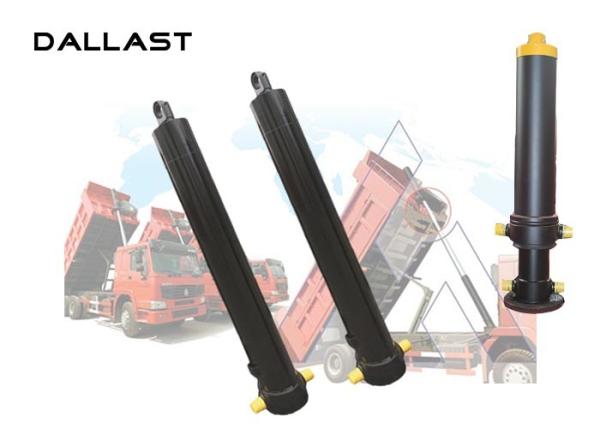 Quality Custom Dump Truck Telescopic Cylinder  Single Acting , Multi Stage Hydraulic Cylinder for sale