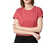 China New Arrival Custom Logo Workout Fit Solid Round Neck Casual Crop T-Shirt For Women wholesale