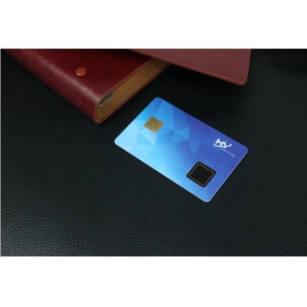 Quality 7816 Chip Fingerprint Smart Card For Employee Identification for sale