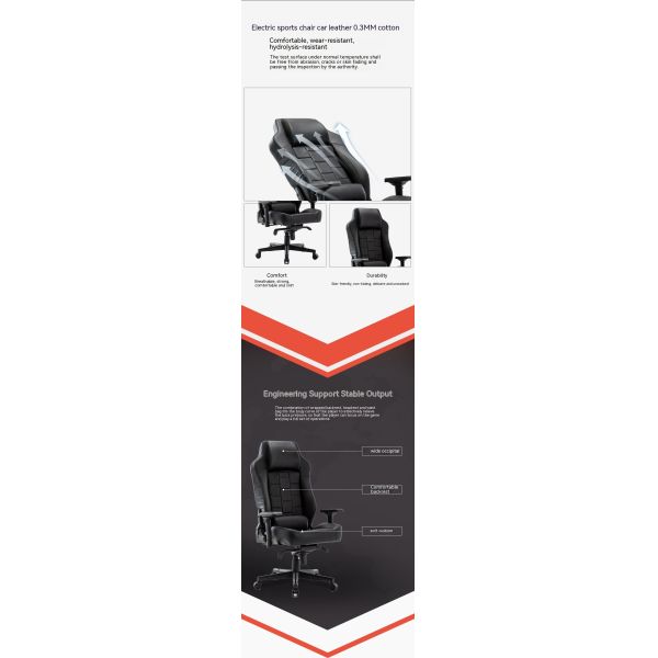 High Back PU Leather Office Chair with Customized Colors and Fabric Padded Seat Ideal