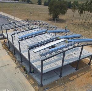 China HDG Metal Construction Building Prefabricated Multi Storey Steel Frame Office Building wholesale