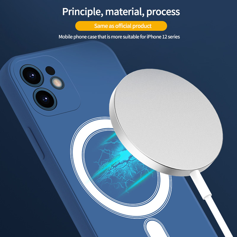 Silicone Qi Mobile Phone Magnet Case 8mm Induction