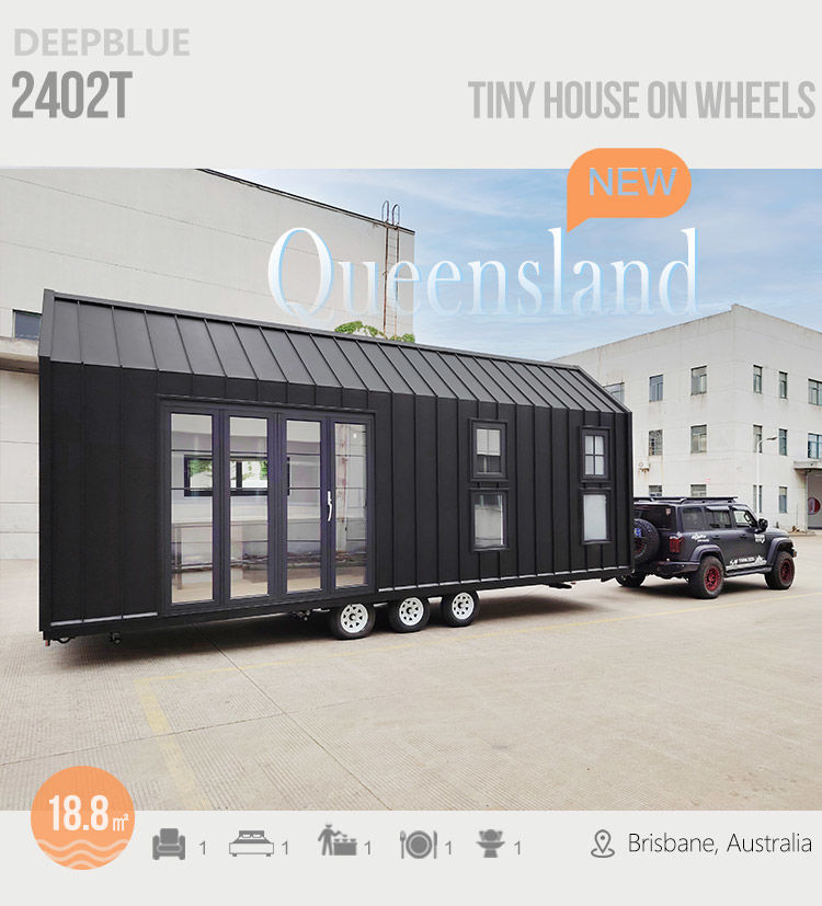 Australia Standard Mobile Home Prefabricated Tiny House On Wheels Trailer For Living