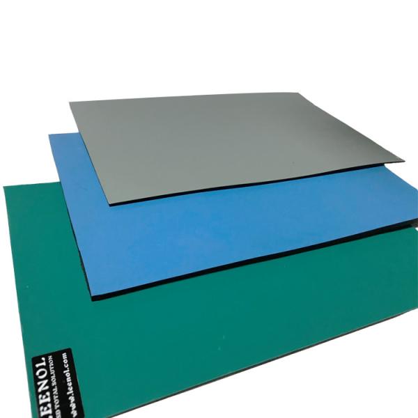 Quality Blue Black Grey Green ESD Rubber Mat For Electronic Assembly 120cm X 90cm for sale