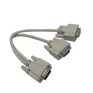 China UL Certificated VGA Y Splitter Cable Split 1 VGA to 2VGA,VGA Y extension cable on sale