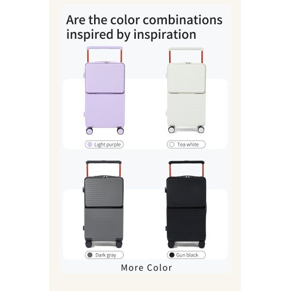 Convenient travel 20 inches Wide trolley suitcase women's multifunctional travel universal wheel cabin suitcase 2025 new 26 inch men's large capacity
