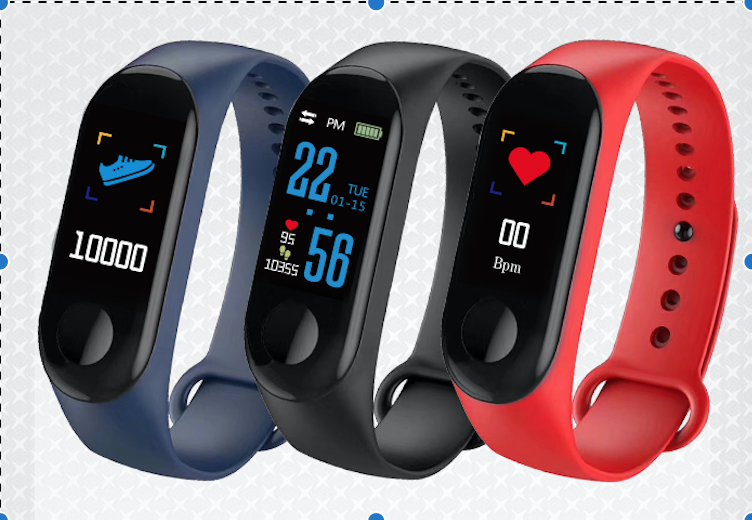 Smart Bracelet Bluetooth 4.0 Fitness Wristband Fitness Tracker Device Body Temperature Monitor