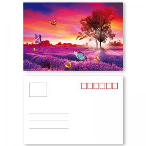 China Plastic Card Printing 3D Lenticular Postcard With Landscape wholesale