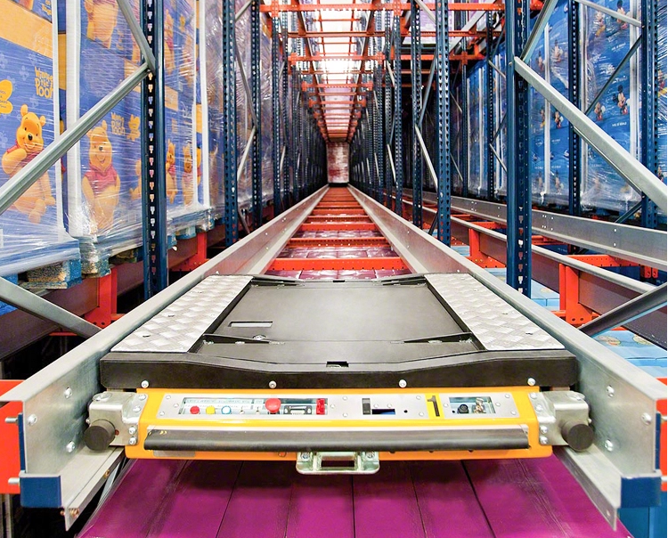 Cold Room Steel Radio Shuttle Racking System Heavy Duty For Warehouse Storage