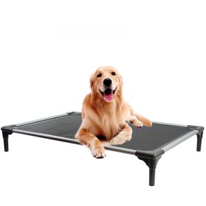 China 100cm Steel Framed Elevated Dog Bed 16cm Outdoor Cooling on sale