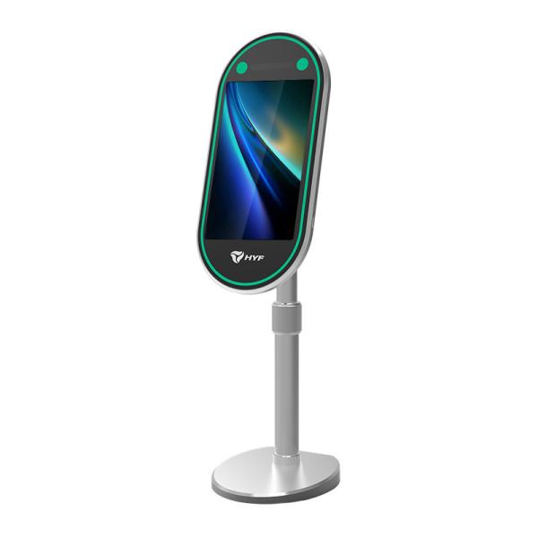 Quality 8 Inch Oval Verification Facial Identification Terminal Attendance Machine Face Detection for sale