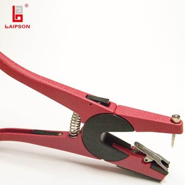 Quality Universal Red Aluminium Cattle Tag Applicator , Sheep Tag Applicator For 2 Piece Tags for sale