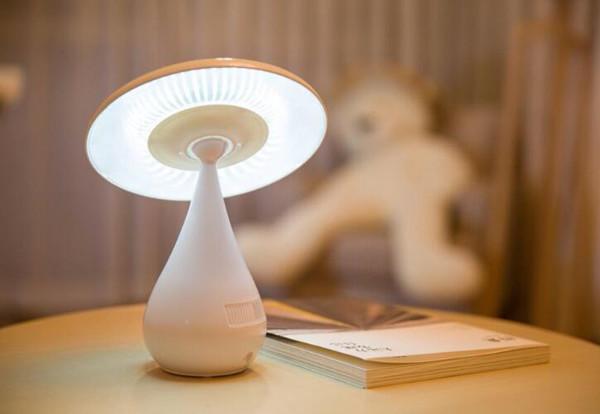 Quality 2018 New LED Desk Lamp Rotating Mushroom Night Light Mushroom Air Purifying Lamp for sale