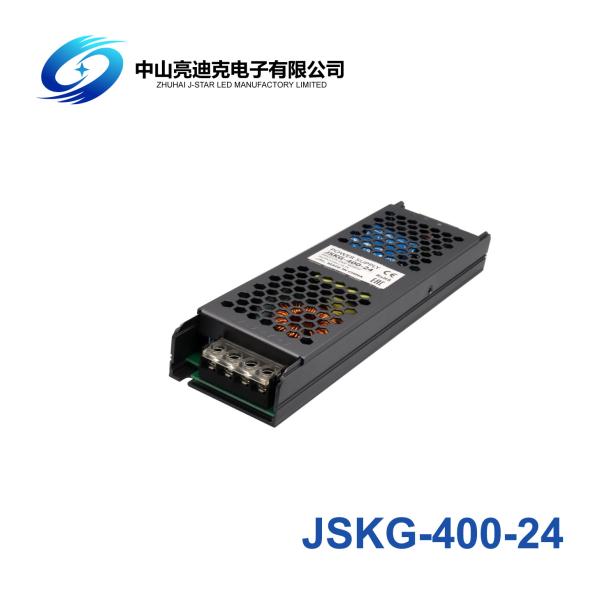 Quality Black 24V Power Factor Correction Power Supply 16.6A 400 Watt LED Driver for sale