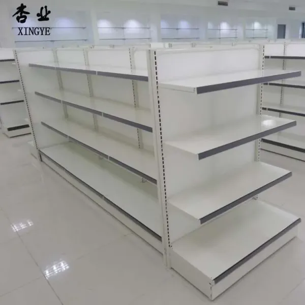 Factory custom color size metal gondola shelving pharmacy