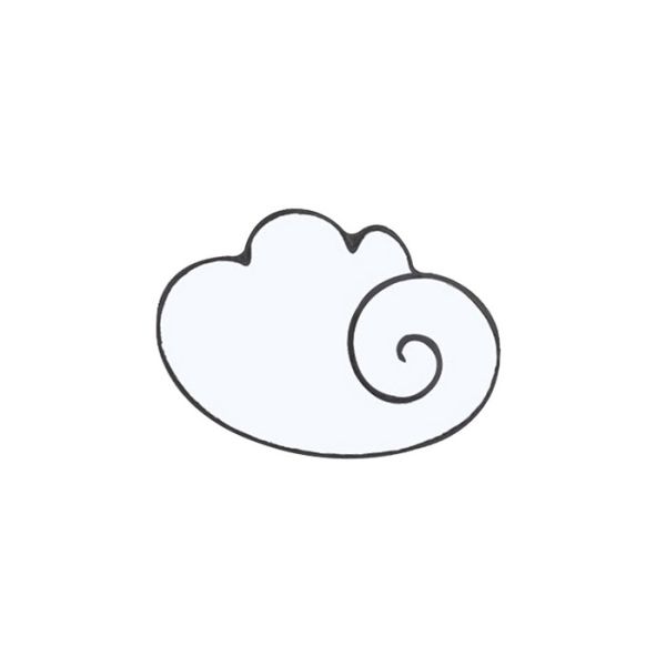 Cartoon Cloud Tree Custom Enamel Pins , Silver Plating Enamel Pin Badges For Kids