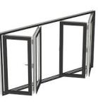 Australia Standard New design Aluminum Glass Folding Bifold Window analog