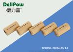 Customized SC2600 SC2000 SC2100 NIMH Rechargeable Battery With MSDS